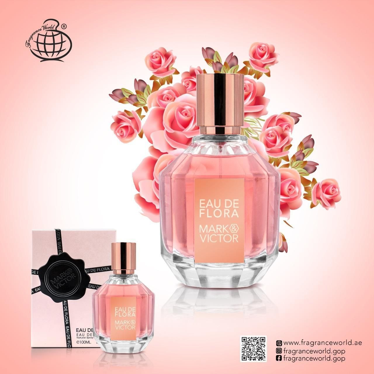 عطر ادوپرفیوم زنانه فرگرانس ورد مدل فلاور بمب حجم ۱۰۰ میل