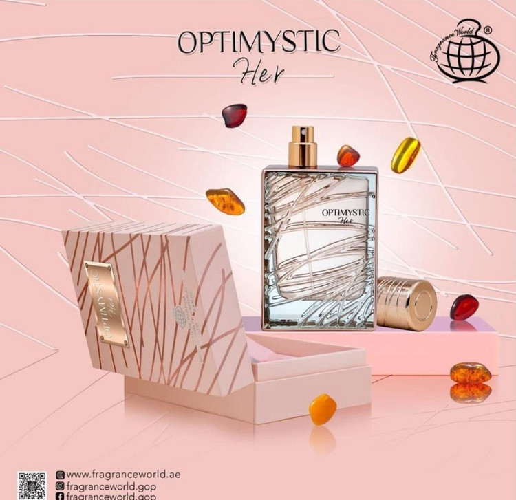 عطر ادوپرفیوم زنانه فرگرانس ورد مدل optimistic با رایحه شیرین حجم ۱۰۰ میل